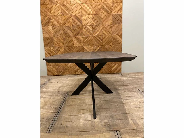 Scandinavisch eiken eettafel 200 cm. - afbeelding 4 van  5