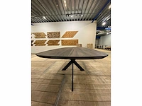 Scandinavisch eiken eettafel 200 cm. - afbeelding 5 van  5