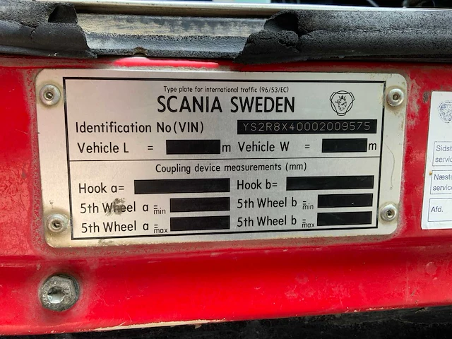 Scania - 2005 - r500 - trekkerchassis met haakarmvoorbereiding / containerframe - afbeelding 58 van  63