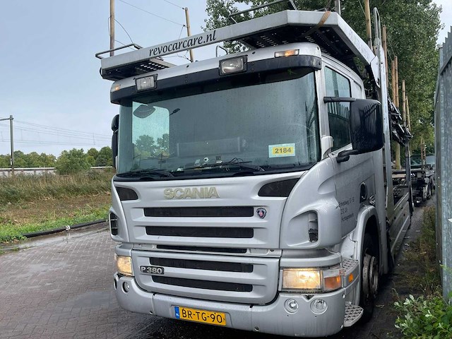 Scania - 2006 - p380 car carrier groenewold ecotrans 9 cars - vrachtwagen - afbeelding 1 van  17