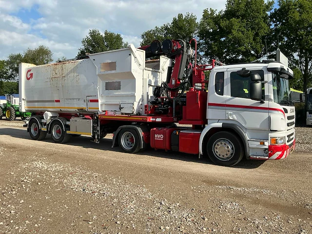 Scania p410 vuilnis opleggercombinatie vrachtwagen - afbeelding 30 van  35