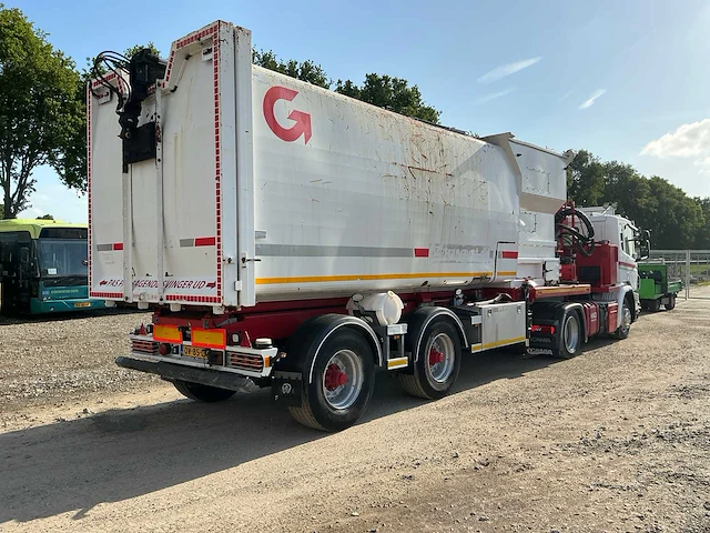 Scania p410 vuilnis opleggercombinatie vrachtwagen - afbeelding 32 van  35