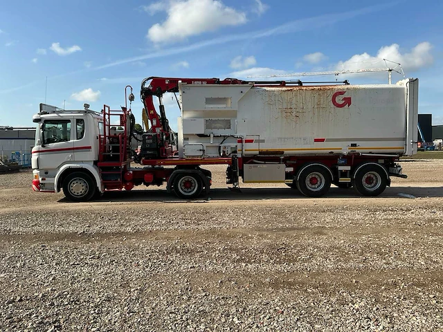 Scania p410 vuilnis opleggercombinatie vrachtwagen - afbeelding 34 van  35