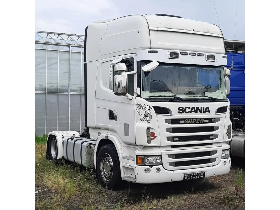Scania r480, aanhangwagen ansems en graafbakken