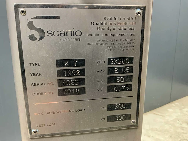 Scanio k7 euronormwagen lift-kantelinstallatie - afbeelding 5 van  7