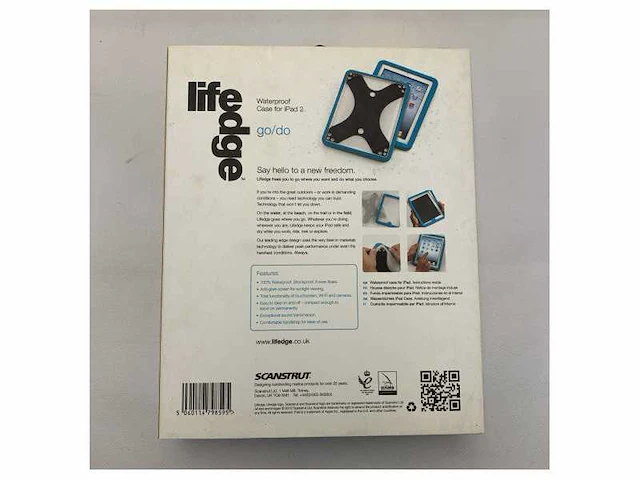 Scanstrut ipad 2 waterproof case blue-wp-ip2-bu/wt - afbeelding 3 van  4