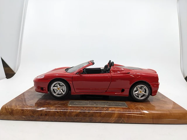 Schaalmodel op kunststof display ferrari, 360 modena cabrio, rood - afbeelding 3 van  10