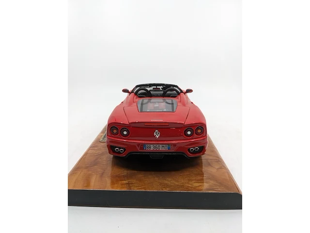 Schaalmodel op kunststof display ferrari, 360 modena cabrio, rood - afbeelding 9 van  10