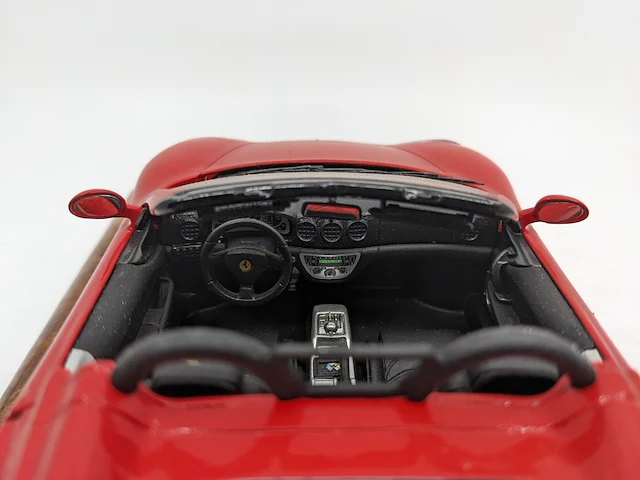 Schaalmodel op kunststof display ferrari, 360 modena cabrio, rood - afbeelding 10 van  10
