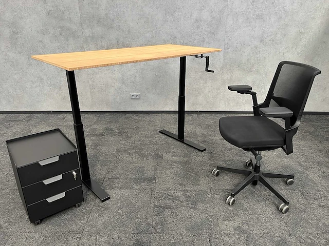 Schaffenburg/ interstuhl - ergonomische zit-sta werkplek 160x80 - afbeelding 1 van  22