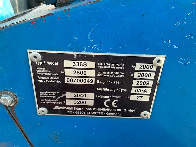 Schäffer 336s wiellader / kniklader - afbeelding 27 van  34