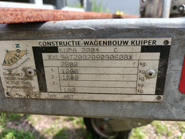 Schaftwagen, kuiper, ast, 2009 - afbeelding 23 van  24