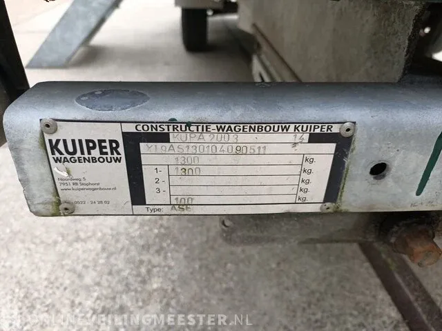 Schaftwagen kuiper, kupa 2003 ase, bouwjaar 2005 - afbeelding 9 van  19
