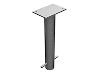 Schake grondkoker, gegalvaniseerd staal, voor plaatsing in beton - afbeelding 2 van  5