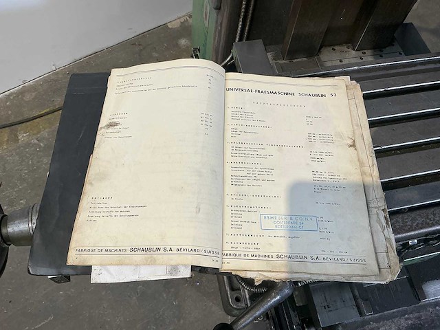 Schaublin - 53 - universal milling machine - afbeelding 6 van  16