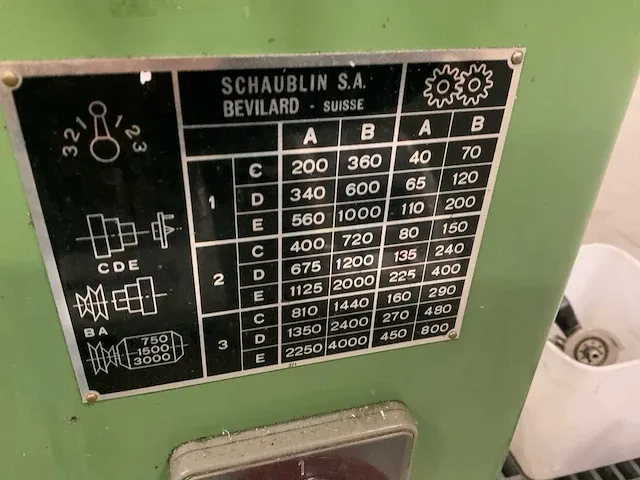 Schaublin 102-vm universele draaibank - afbeelding 3 van  19