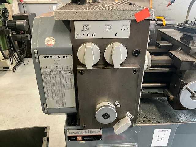 Schaublin 125 universele draaibank - afbeelding 26 van  28