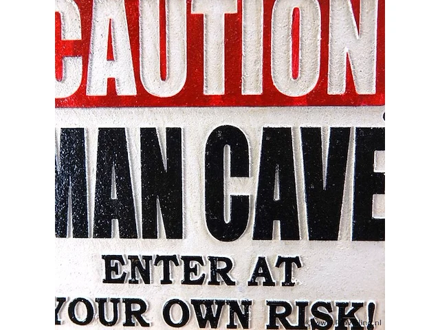 Schild man cave - afbeelding 2 van  5