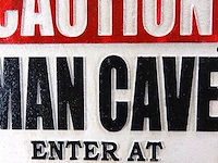 Schild man cave - afbeelding 2 van  5