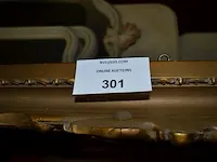 Schildeerij vaas met bloemen in vergulde kader willem - afbeelding 2 van  7