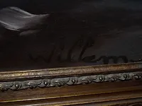 Schildeerij vaas met bloemen in vergulde kader willem - afbeelding 7 van  7