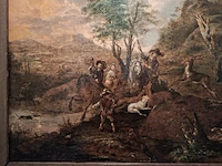 Schilderij 17e eeuwse hertenjacht, mogelijk adam pijnacker (1622–1673), 17e eeuw - afbeelding 6 van  9