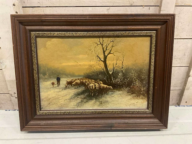 Schilderij a. geerlings 1928 - afbeelding 1 van  5