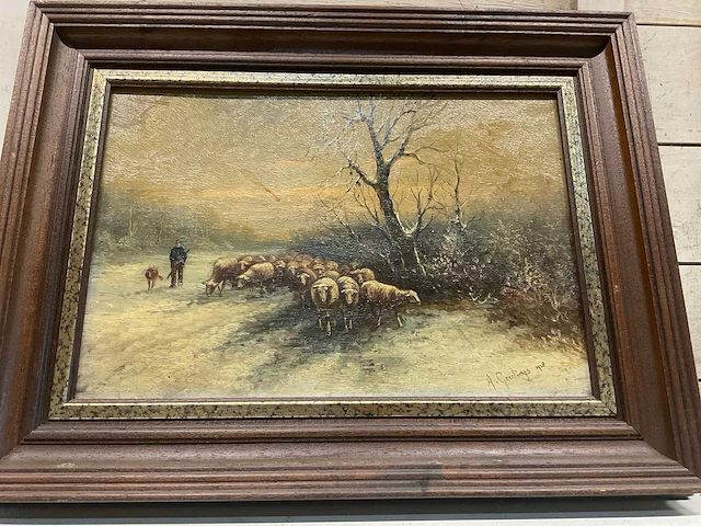Schilderij a. geerlings 1928 - afbeelding 2 van  5