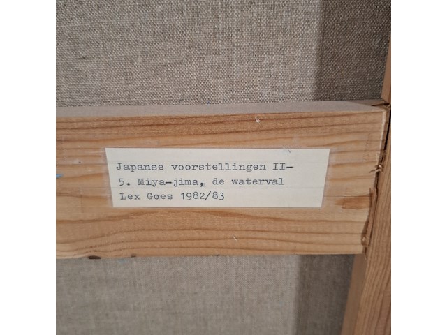 Schilderij, a. goes, japanse voorstellingen - afbeelding 7 van  7