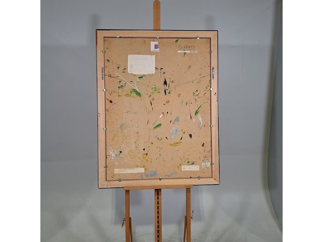 Schilderij, a. van der pas, verwilderd stuk park, 1972 - afbeelding 6 van  8