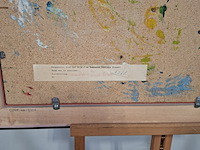 Schilderij, a. van der pas, verwilderd stuk park, 1972 - afbeelding 7 van  8