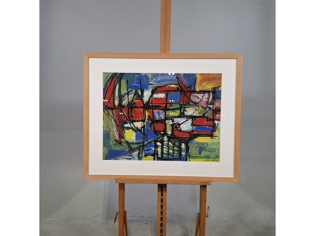 Schilderij, a. van loo, st. jansvuur, 1964 - afbeelding 1 van  8