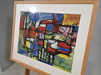 Schilderij, a. van loo, st. jansvuur, 1964 - afbeelding 3 van  8