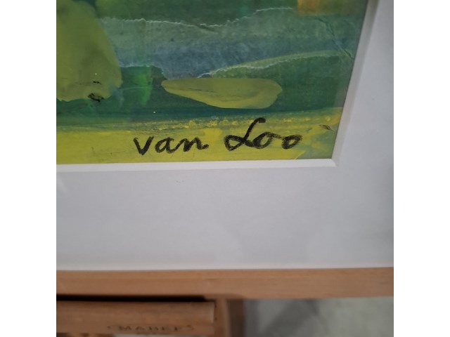 Schilderij, a. van loo, st. jansvuur, 1964 - afbeelding 4 van  8