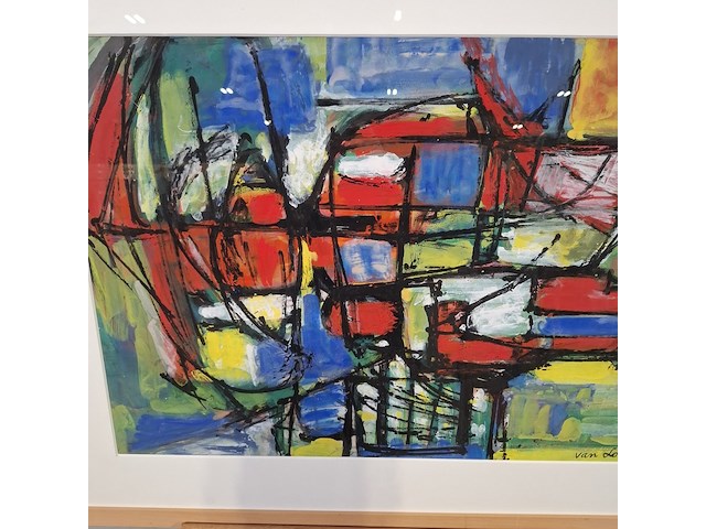 Schilderij, a. van loo, st. jansvuur, 1964 - afbeelding 6 van  8