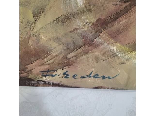 Schilderij, acryl op linnen, frits van eeden, jockeys - afbeelding 4 van  5