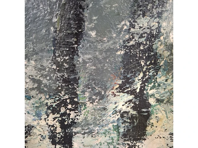 Schilderij, a.h. koster, paalhoofd bij west kapelle, 1955 - afbeelding 2 van  9