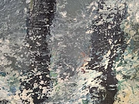 Schilderij, a.h. koster, paalhoofd bij west kapelle, 1955 - afbeelding 2 van  9