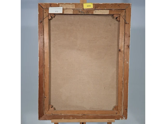 Schilderij, a.h. koster, paalhoofd bij west kapelle, 1955 - afbeelding 8 van  9