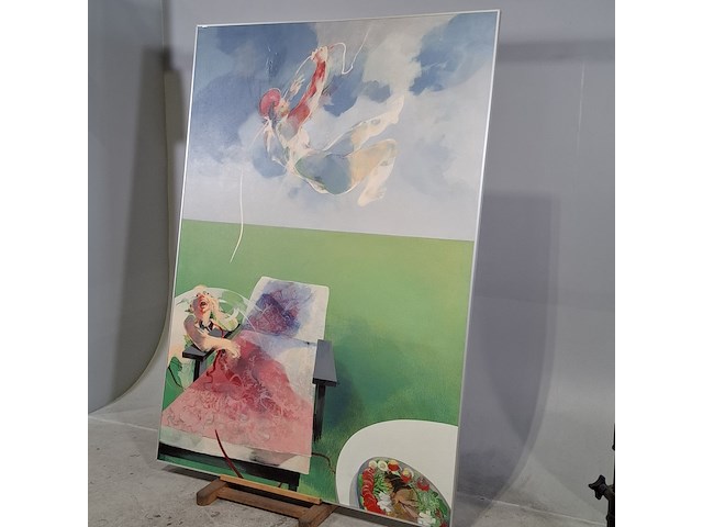 Schilderij, andré dieteren, feestelijk onthaal - afbeelding 4 van  10