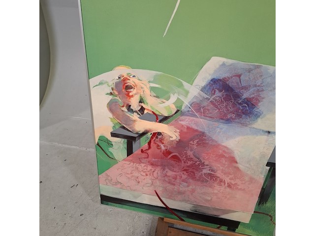 Schilderij, andré dieteren, feestelijk onthaal - afbeelding 6 van  10