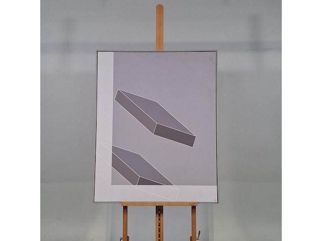 Schilderij, andries jager, absorptie , 1983 - afbeelding 1 van  8