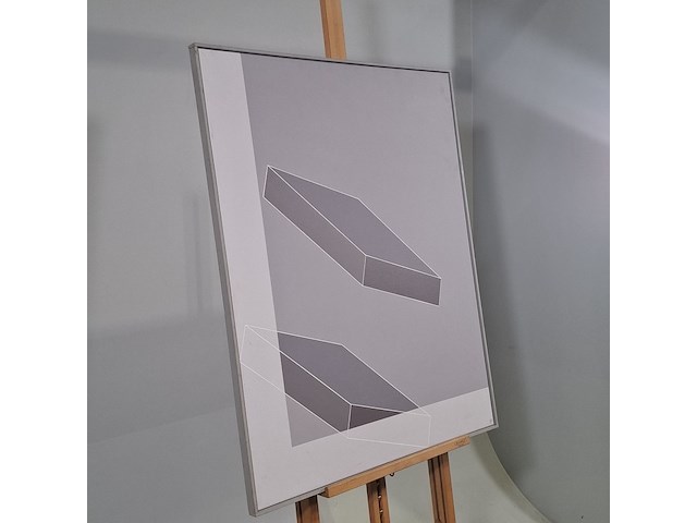 Schilderij, andries jager, absorptie , 1983 - afbeelding 2 van  8