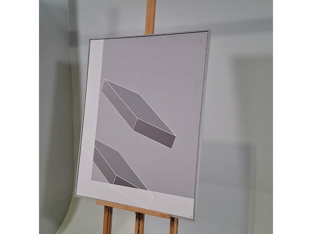 Schilderij, andries jager, absorptie , 1983 - afbeelding 3 van  8