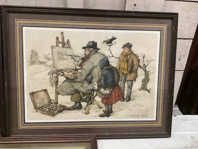 Schilderij anton pieck (3x) - afbeelding 3 van  7