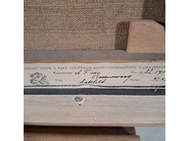 Schilderij, a.t. ravenswaaij, sateliet - afbeelding 7 van  7