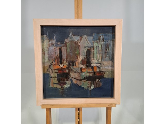 Schilderij, b. suringh, scheepjes - afbeelding 1 van  8