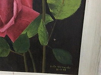 Schilderij bloemen getekend - afbeelding 2 van  2