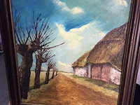 Schilderij boerenschuur getekend - afbeelding 1 van  2