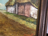 Schilderij boerenschuur getekend - afbeelding 2 van  2